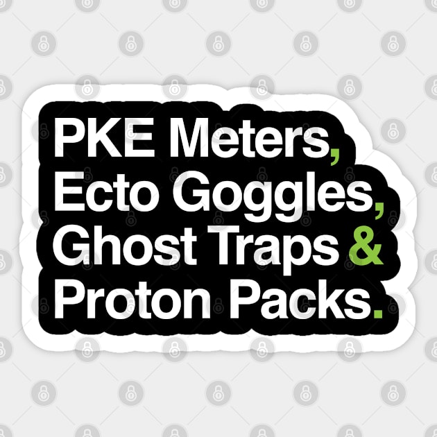 Ghostbusting List Sticker by Ecto Girl